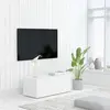 Image de vidaXL Meuble TV - Blanc 80 cm