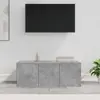 Image de vidaXL Meuble TV Gris béton 80 x 34 cm