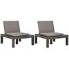 Image de vidaXL Chaises de jardin salon lot de 2 - Anthracite
