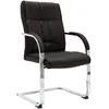 Image de VidaXL Chaise bureau cantilever - Noir