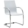 Image de vidaXL Chaise de bureau cantilever Blanc