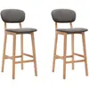 Image de vidaXL Tabourets de Bar - 2 pcs Gris clair