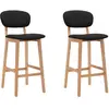Image de vidaXL Tabouret - Noir Tissu