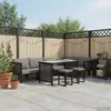 Image de vidaXL Salon de jardin 9 pcs avec coussins Anthracite