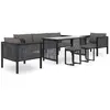 Image de vidaXL Salon de jardin 8 pcs - Anthracite