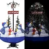 Image de vidaXL Arbre de Noël neigeux 170 cm Bleu