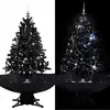 Image de vidaXL Arbre neigeux parapluie - Noir 140 cm
