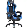 Image de vidaXL Fauteuil jeux vidéo Bleu et noir