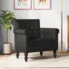 Image de vidaXL Fauteuil Cuir Noir