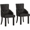 Image de VidaXL Lot de 2 Chaises Vintage - Noir