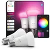 Image de Philips Hue White and Color Ambiance E27 A60 11 W Bluetooth x 2