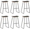 Image de VidaXL Tabourets Lot de 6 Similicuir