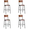Image de vidaXL Chaises de bar Contreplaqué (Lot de 4)