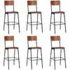 Image de vidaXL Chaises de Bar - Noir