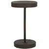 Image de vidaXL Table de jardin Ø60.5 x 106 cm - Marron