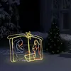 Image de vidaXL Crèche de Noël lumineuse 116x41x87 cm