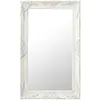 Image de Miroir mural baroque vidaXL Blanc