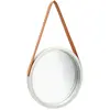 Image de vidaXL Miroir mural avec sangle - 40 cm