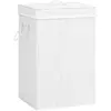 Image de vidaXL Panier à linge bambou - Blanc