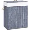 Image de vidaXL Bambou Gris 83 L