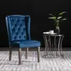 Image de vidaXL Chaise Velours Bleu