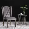 Image de VIDAXL Chaise à manger - Gris Velours