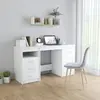 Image de vidaXL Bureau blanc 140x50 cm