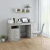 Image de vidaXL Bureau Gris béton