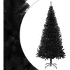 Image de VIDAXL Sapin de Noël artificiel noir 180 cm PVC