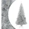Image de vidaXL Sapin avec Support Argenté 210 cm