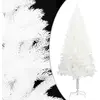 Image de vidaXL Arbre de Noël aiguilles réalistes - 210 cm - Blanc