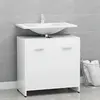 Image de vidaXL Armoire de salle de bain blanc