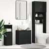 Image de vidaXL Armoire de salle de bain Noir