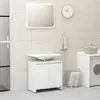Image de VIDAXL Meubles Salle de Bain Blanc Brillant