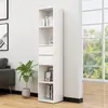 Image de vidaXL Bibliothèque Blanc 36x30x171 cm Bois d'ingénierie