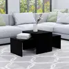Image de VIDAXL Table Basse Ensemble 802913 Noir Bois d'Ingénierie