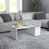 Image de Vidaxl Table basse en bois d’ingénierie - Blanc