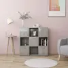 Image de vidaXL Bibliothèque Gris béton bois d'ingénierie