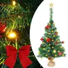Image de vidaXL Arbre de Noël 64 cm avec boules et LED