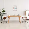 Image de vidaXL Chaise pivotante - Blanc bois courbé