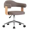 Image de vidaXL Chaise pivotante de bureau - Taupe