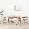 Image de vidaXL Chaises pivotantes à manger (4 pièces) - Taupe