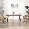 Image de vidaXL Chaises pivotantes - Taupe Bois Courbé