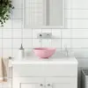 Image de VidaXL Lavabo rond 28 cm - Rose mat