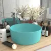 Image de vidaXL Lavabo rond - Vert clair