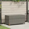 Image de vidaXL Boîte de rangement 120x65x61 cm Rotin Gris Clair