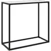 Image de vidaXL Table console - Transparente Verre - 80x35 cm