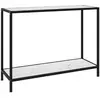 Image de vidaXL Table Console Verre Blanc