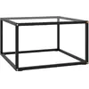 Image de vidaXL - Table basse 60x60 cm - Noir / Verre trempé