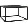 Image de VIDAXL Table basse noir 60x60x35 cm - Verre trempé